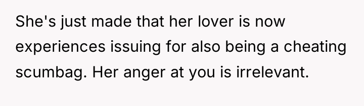 She's just made that her lover is now experiences issuing...