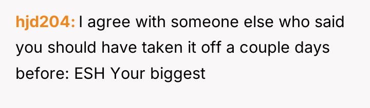 hjd204 I agree with someone else who said you should...