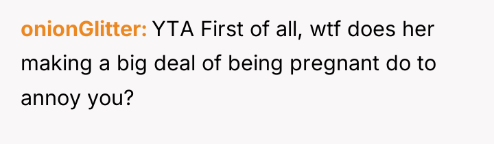 onionGlitter YTA First of all, wtf does her making a...
