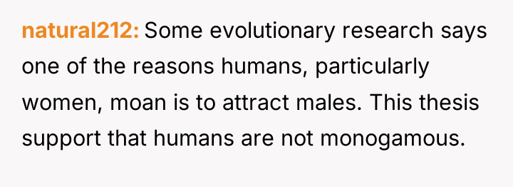 natural212 Some evolutionary research says one of the reasons humans,...