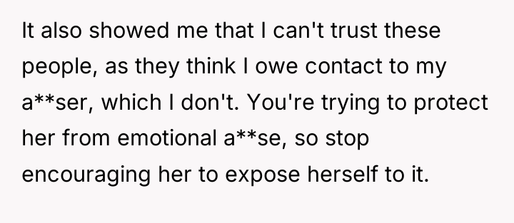 It also showed me that I can't trust these people,...