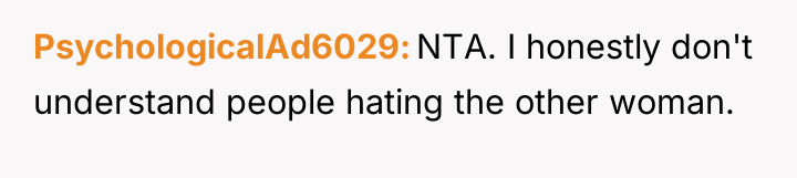PsychologicalAd6029 NTA. I honestly don't understand people hating the other...