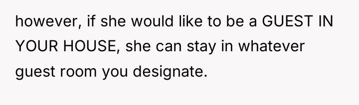 however, if she would like to be a GUEST IN...