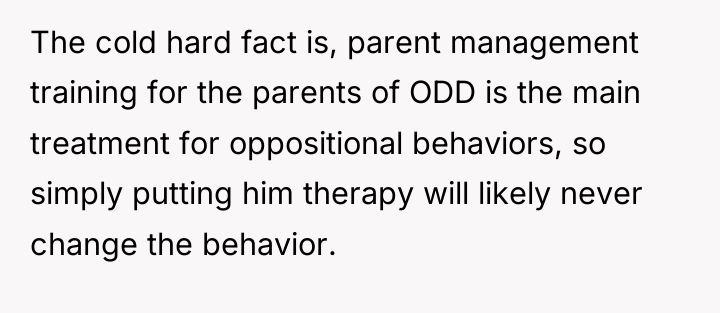 The cold hard fact is, parent management training for the​​...