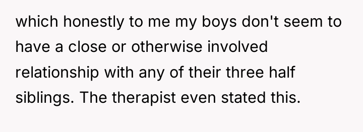 which honestly to me my boys don't seem to have...