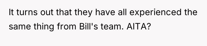 It turns out that they have all experienced the same...