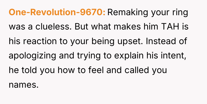 One-Revolution-9670 Remaking your ring was a clueless. But what makes...