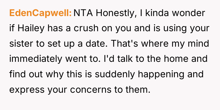 EdenCapwell NTA Honestly, I kinda wonder if Hailey has a...