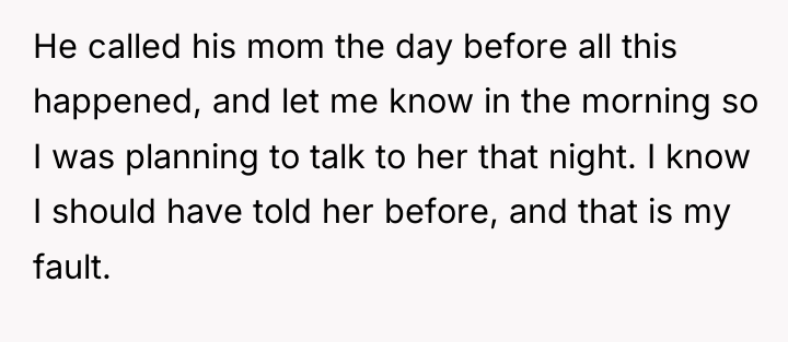 He called his mom the day before all this happened,...