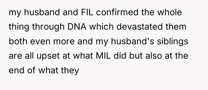 my husband and FIL confirmed the whole thing through DNA...