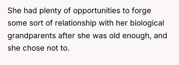 She had plenty of opportunities to forge some sort of...
