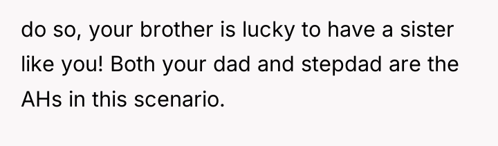 do so, your brother is lucky to have a sister...