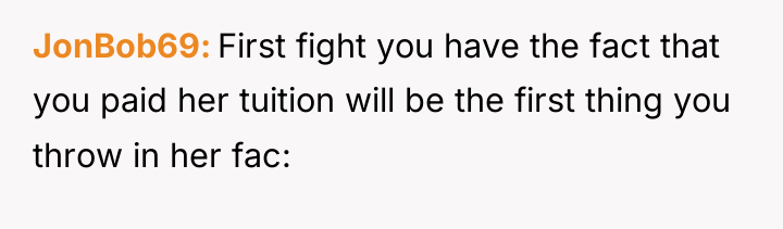 JonBob69 First fight you have the fact that you paid...