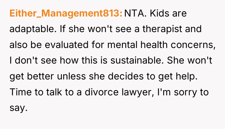 Either_Management813 NTA. Kids are adaptable. If she won't see a...