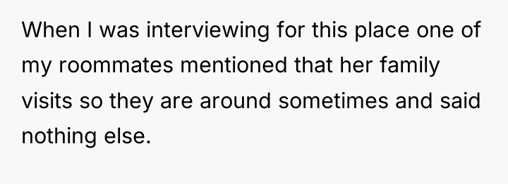 When I was interviewing for this place one of my...