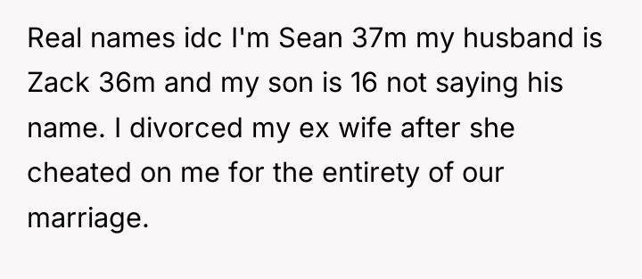 Real names idc I'm Sean 37m my husband is Zack...