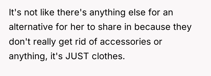 It's not like there's anything else for an alternative for...