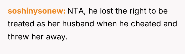 soshinysonew NTA, he lost the right to be treated as...