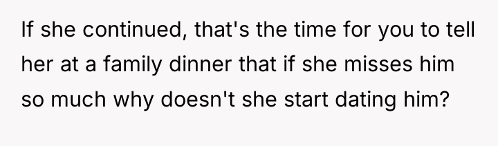 If she continued, that's the time for you to tell...