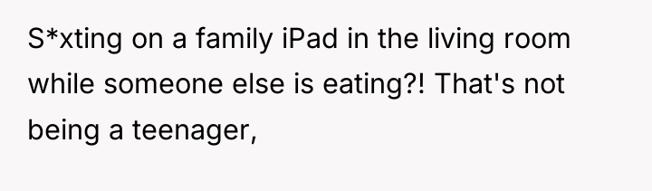 S*xting on a family iPad in the living room while...
