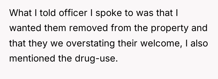 What I told officer I spoke to was that I...