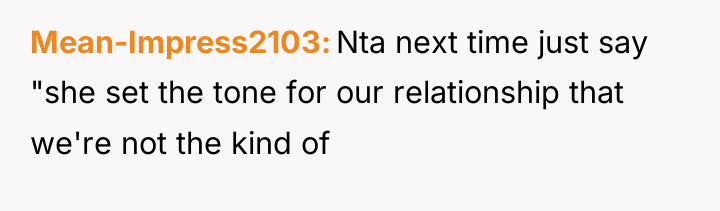 Mean-Impress2103 Nta next time just say "she set the tone...