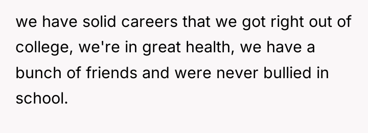 we have solid careers that we got right out of...