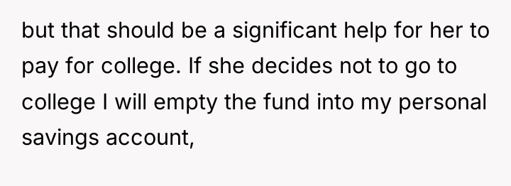 but that should be a significant help for her to...
