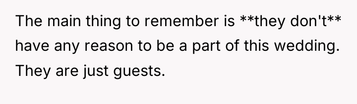 The main thing to remember is **they don't** have any...