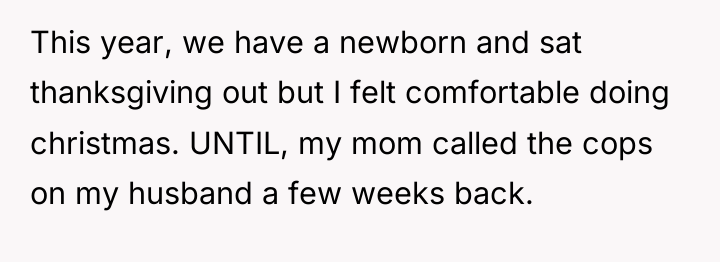 This year, we have a newborn and sat thanksgiving out...