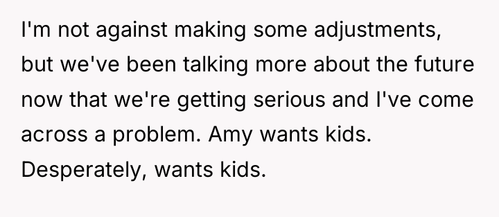 I'm not against making some adjustments, but we've been talking...