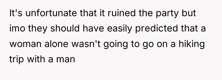 It's unfortunate that it ruined the party but imo they...