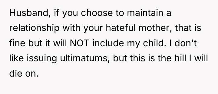 Husband, if you choose to maintain a relationship with your...