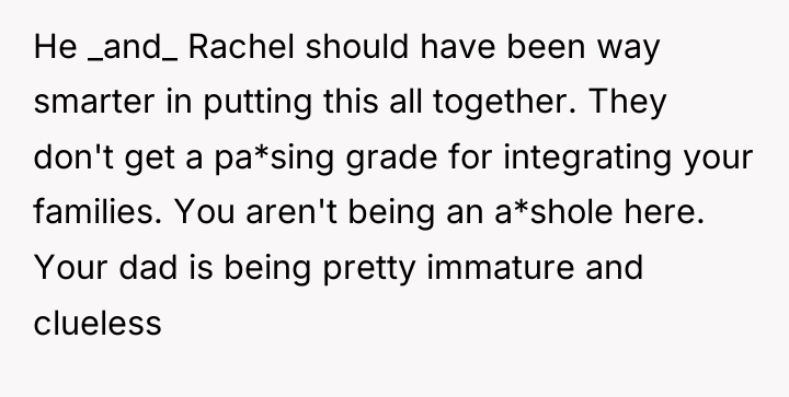 He _and_ Rachel should have been way smarter in putting...