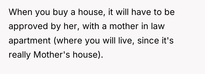 When you buy a house, it will have to be...