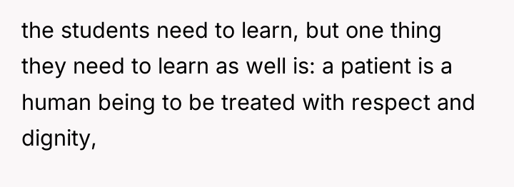 the students need to learn, but one thing they need...