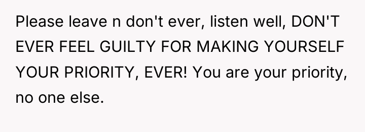 Please leave n don't ever, listen well, DON'T EVER FEEL...