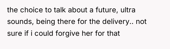 the choice to talk about a future, ultra sounds, being...