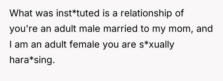 What was inst*tuted is a relationship of you're an adult...