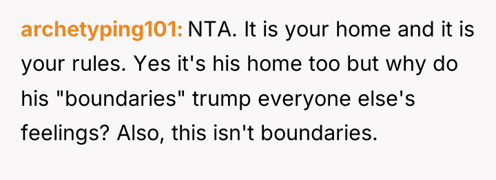 archetyping101 NTA. It is your home and it is your...
