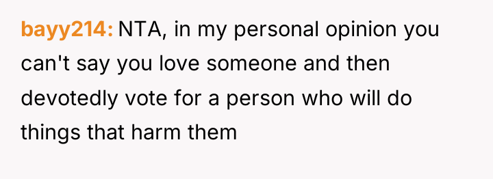bayy214 NTA, in my personal opinion you can't say you...