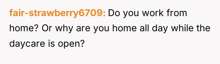 fair-strawberry6709 Do you work from home? Or why are you...