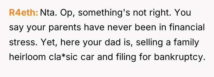 R4eth Nta. Op, something's not right. You say your parents...