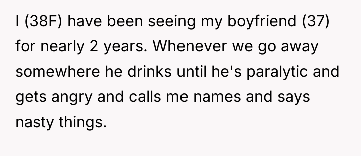 I (38F) have been seeing my boyfriend (37) for nearly...
