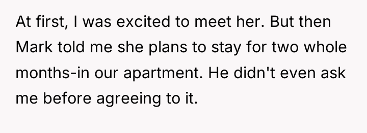 At first, I was excited to meet her. But then...