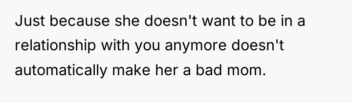 Just because she doesn't want to be in a relationship...