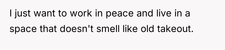 I just want to work in peace and live in...