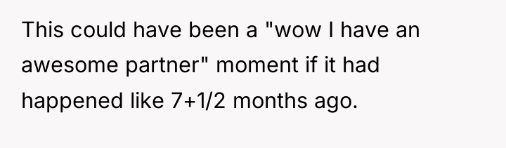 This could have been a "wow I have an awesome...