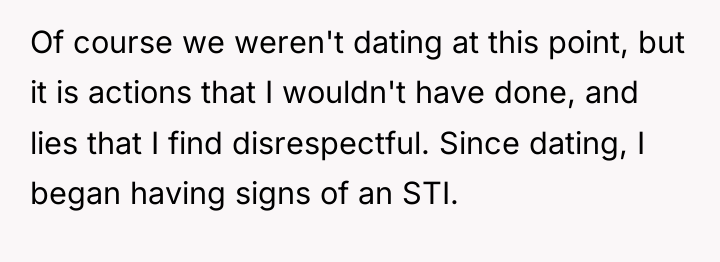 Of course we weren't dating at this point, but it...