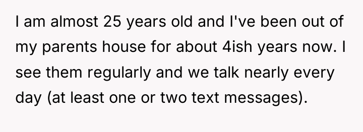 I am almost 25 years old and I've been out...